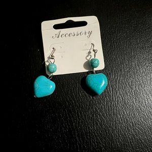 faux turquoise earrings